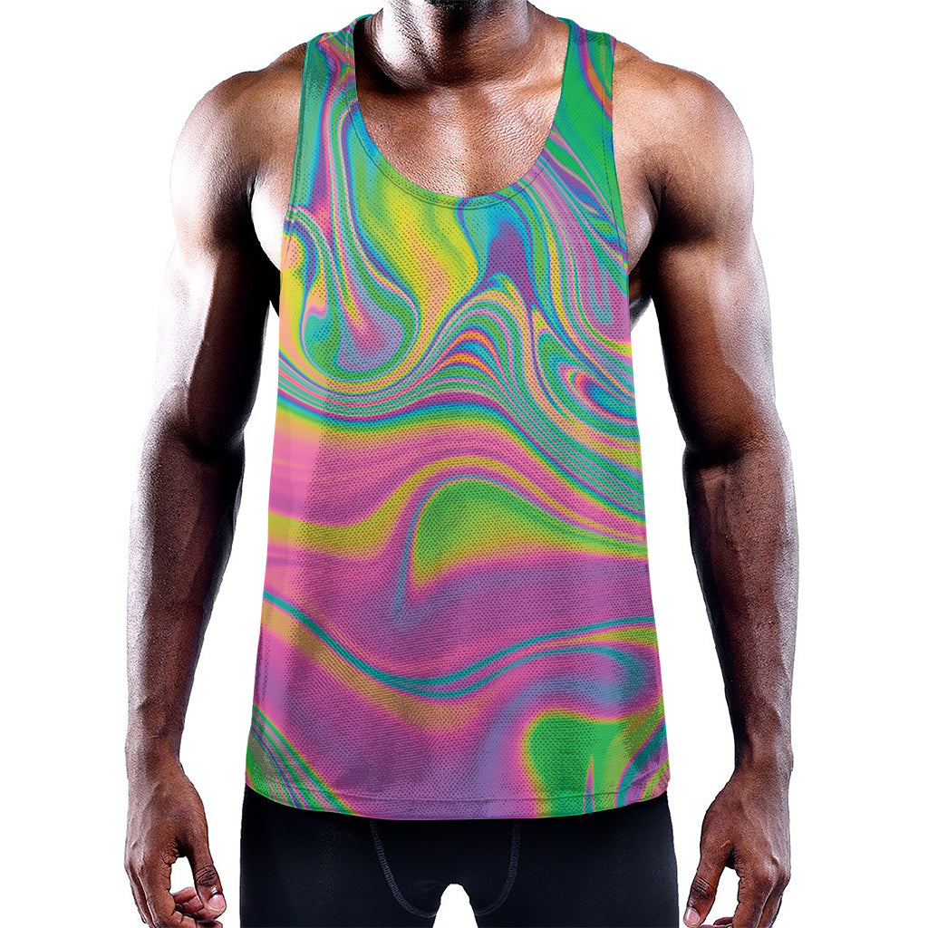 Psychedelic Soap Bubble Print Training Tank Top