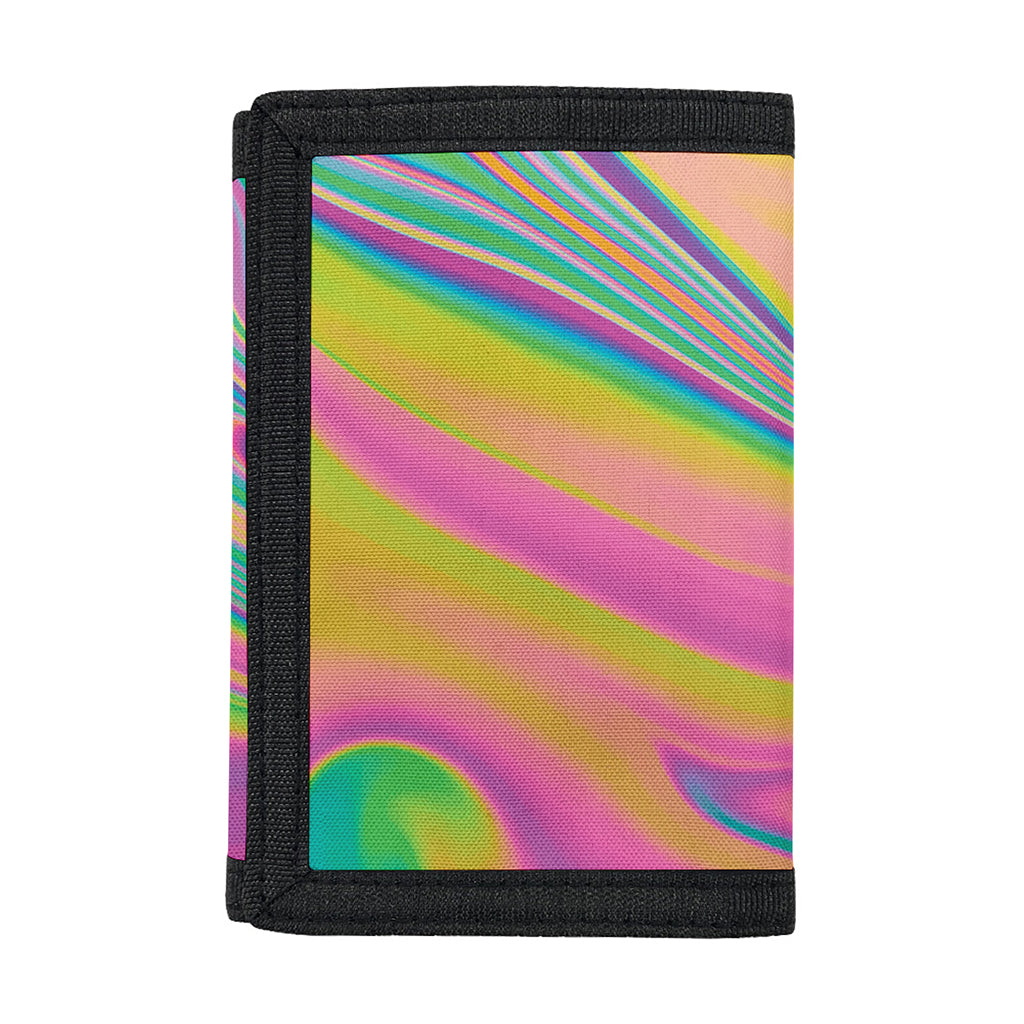 Psychedelic Soap Bubble Print Trifold Wallet