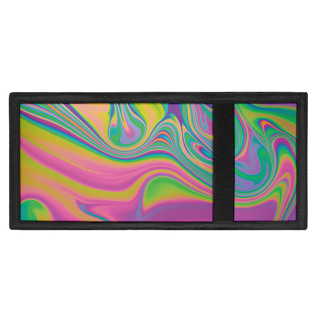Psychedelic Soap Bubble Print Trifold Wallet