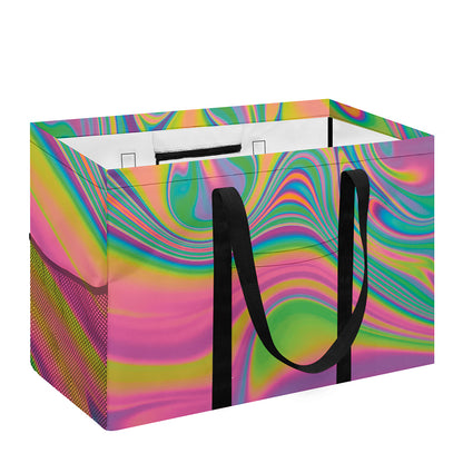 Psychedelic Soap Bubble Print Utility Tote Bag