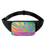 Psychedelic Soap Bubble Print Waist Bag