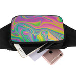 Psychedelic Soap Bubble Print Waist Bag