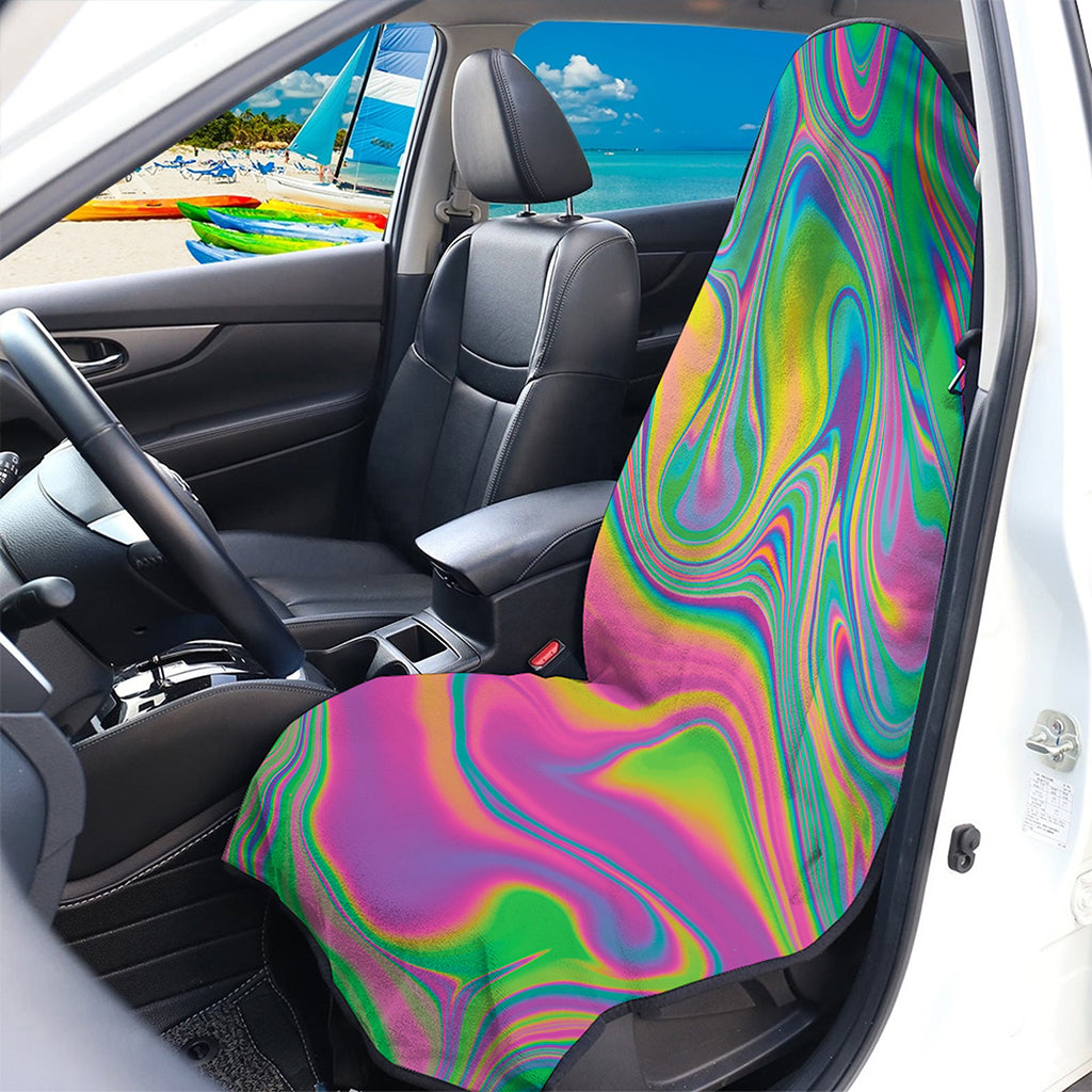 Psychedelic Soap Bubble Print Waterproof Car Seat Cover