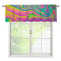 Psychedelic Soap Bubble Print Window Valance