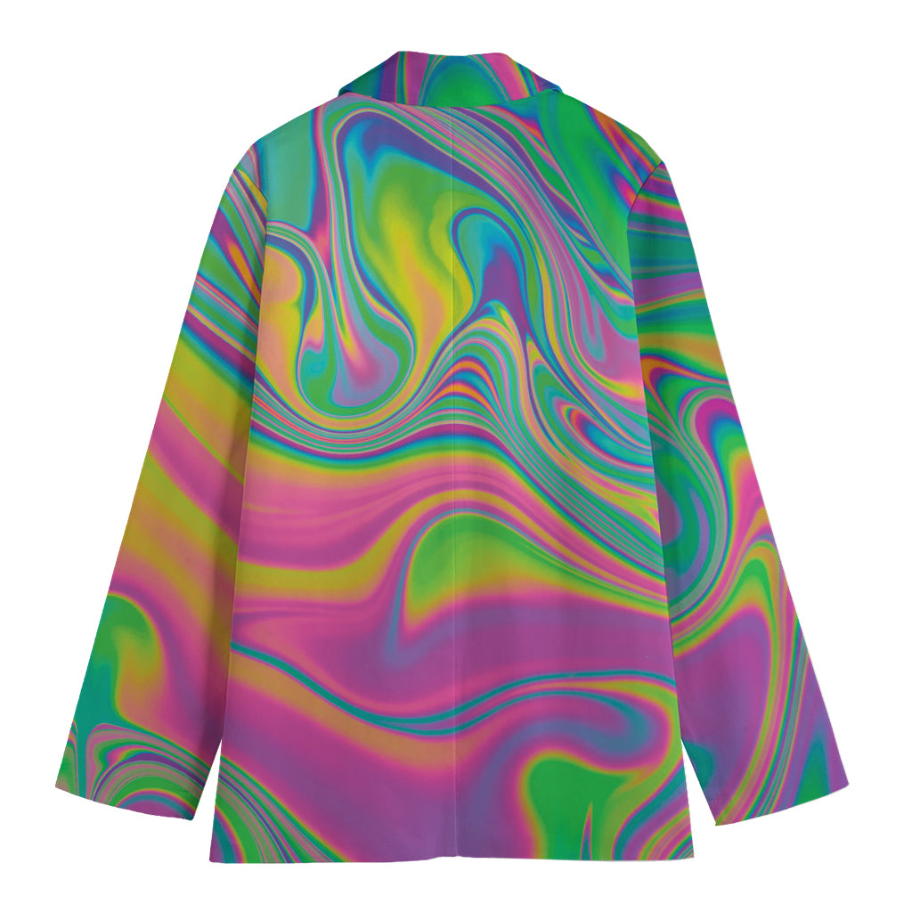 Psychedelic Soap Bubble Print Women's Blazer