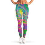 Psychedelic Soap Bubble Print Women's Leggings