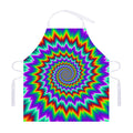 Psychedelic Spiral Optical Illusion Adjustable Apron