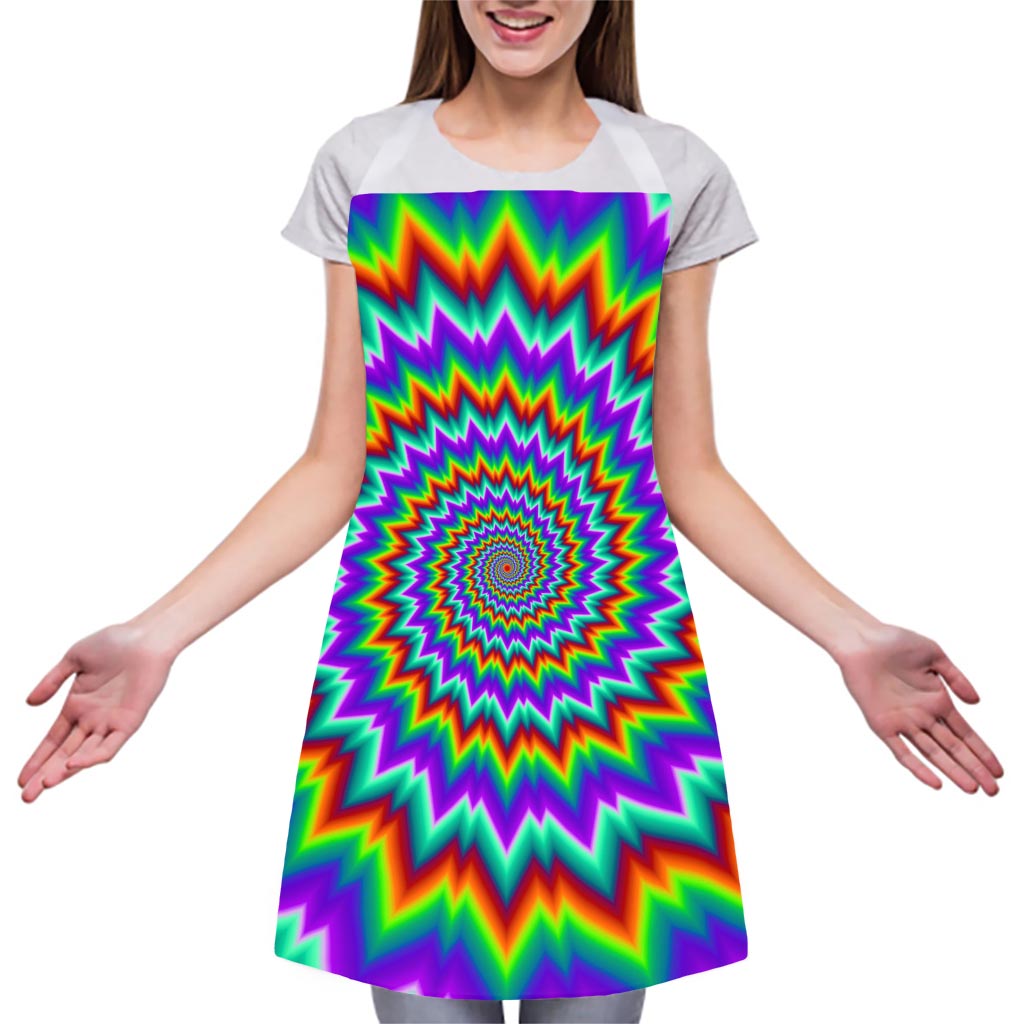 Psychedelic Spiral Optical Illusion Adjustable Apron