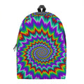 Psychedelic Spiral Optical Illusion School Backpack