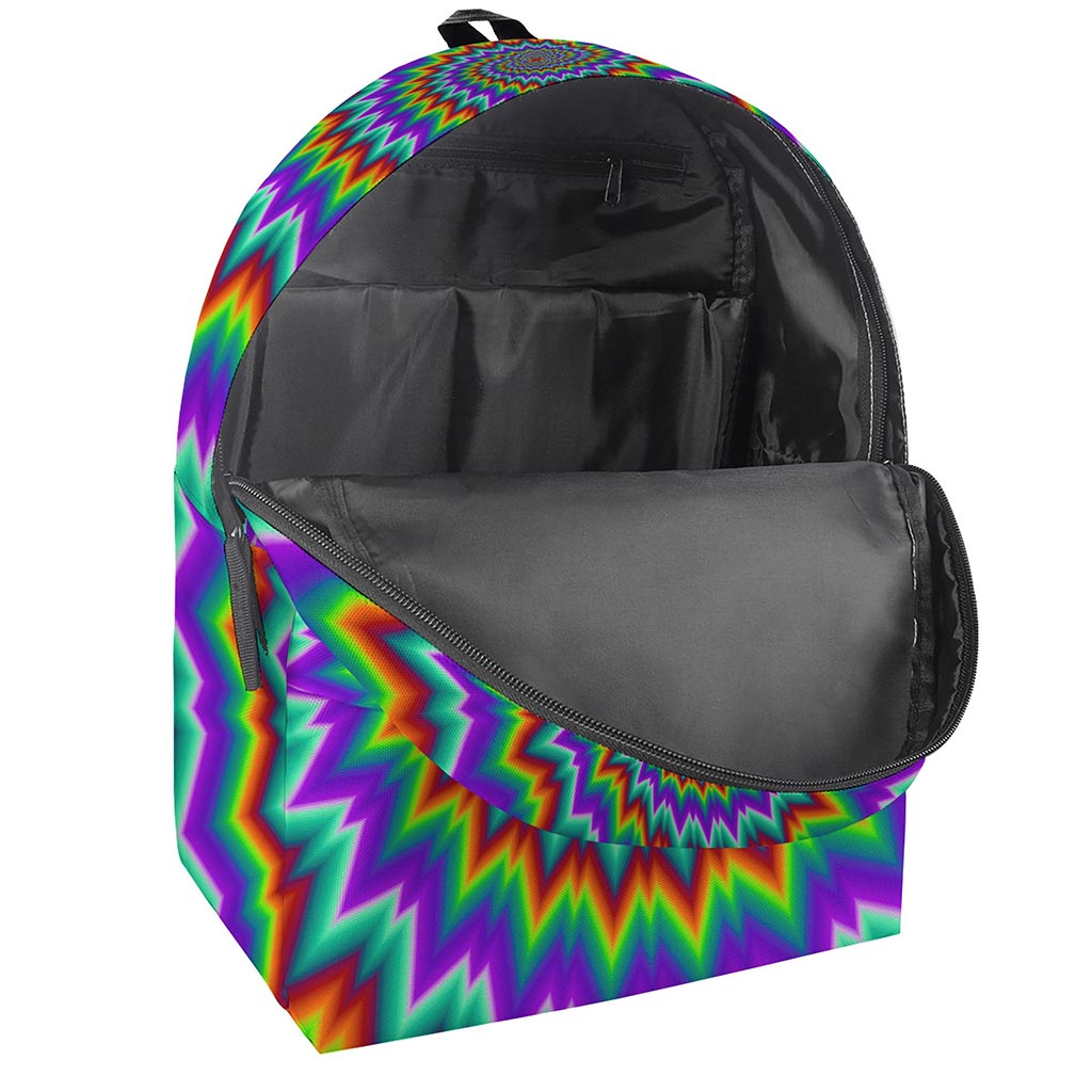 Psychedelic Spiral Optical Illusion Backpack
