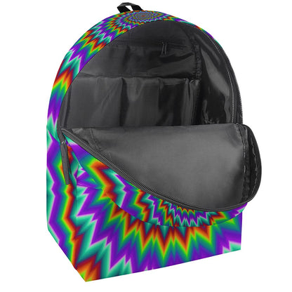 Psychedelic Spiral Optical Illusion Backpack