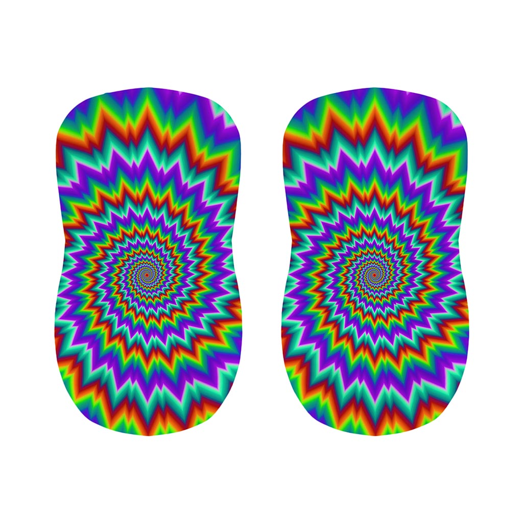 Psychedelic Spiral Optical Illusion Bar Stool Covers