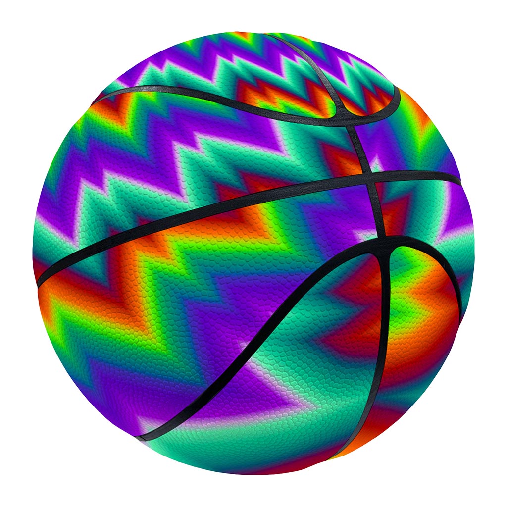 Psychedelic Spiral Optical Illusion Basketball