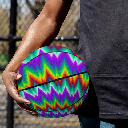 Psychedelic Spiral Optical Illusion Basketball