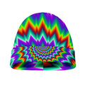 Psychedelic Spiral Optical Illusion Beanie