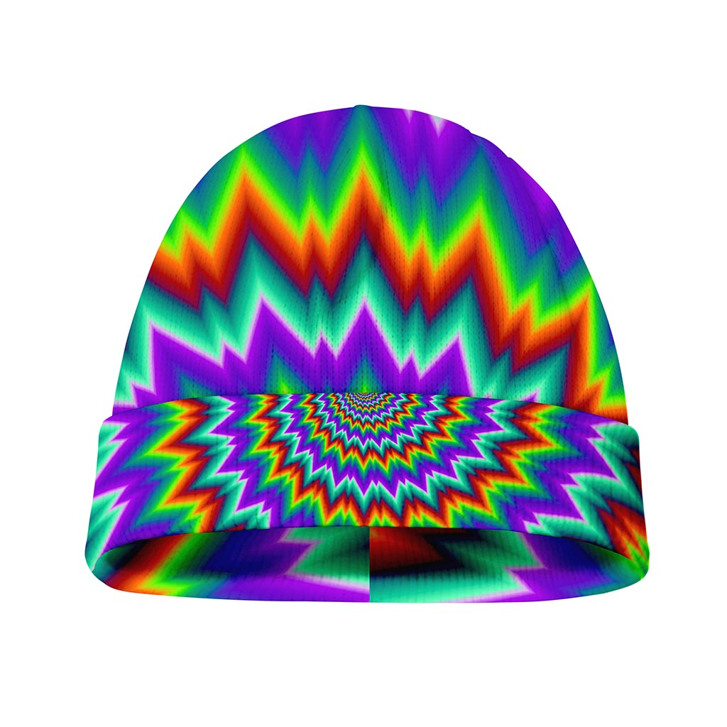 Psychedelic Spiral Optical Illusion Beanie