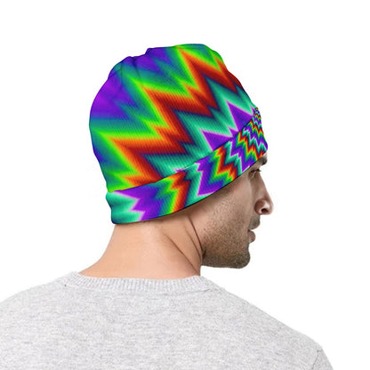 Psychedelic Spiral Optical Illusion Beanie