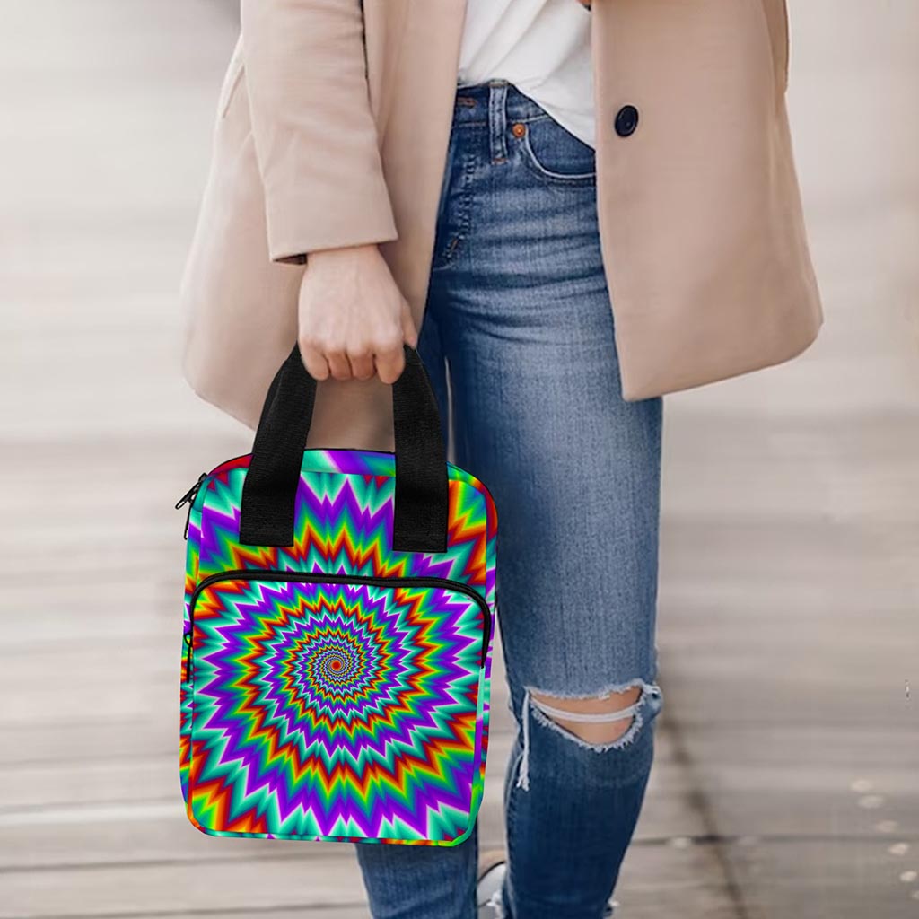 Psychedelic Spiral Optical Illusion Bible Tote Bag