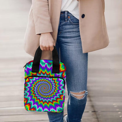 Psychedelic Spiral Optical Illusion Bible Tote Bag