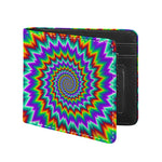 Psychedelic Spiral Optical Illusion Bifold Wallet
