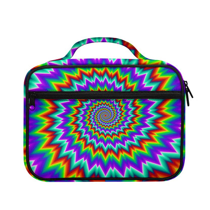 Psychedelic Spiral Optical Illusion Briefcase Bible Bag