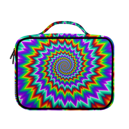 Psychedelic Spiral Optical Illusion Briefcase Bible Bag