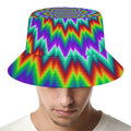 Psychedelic Spiral Optical Illusion Bucket Hat