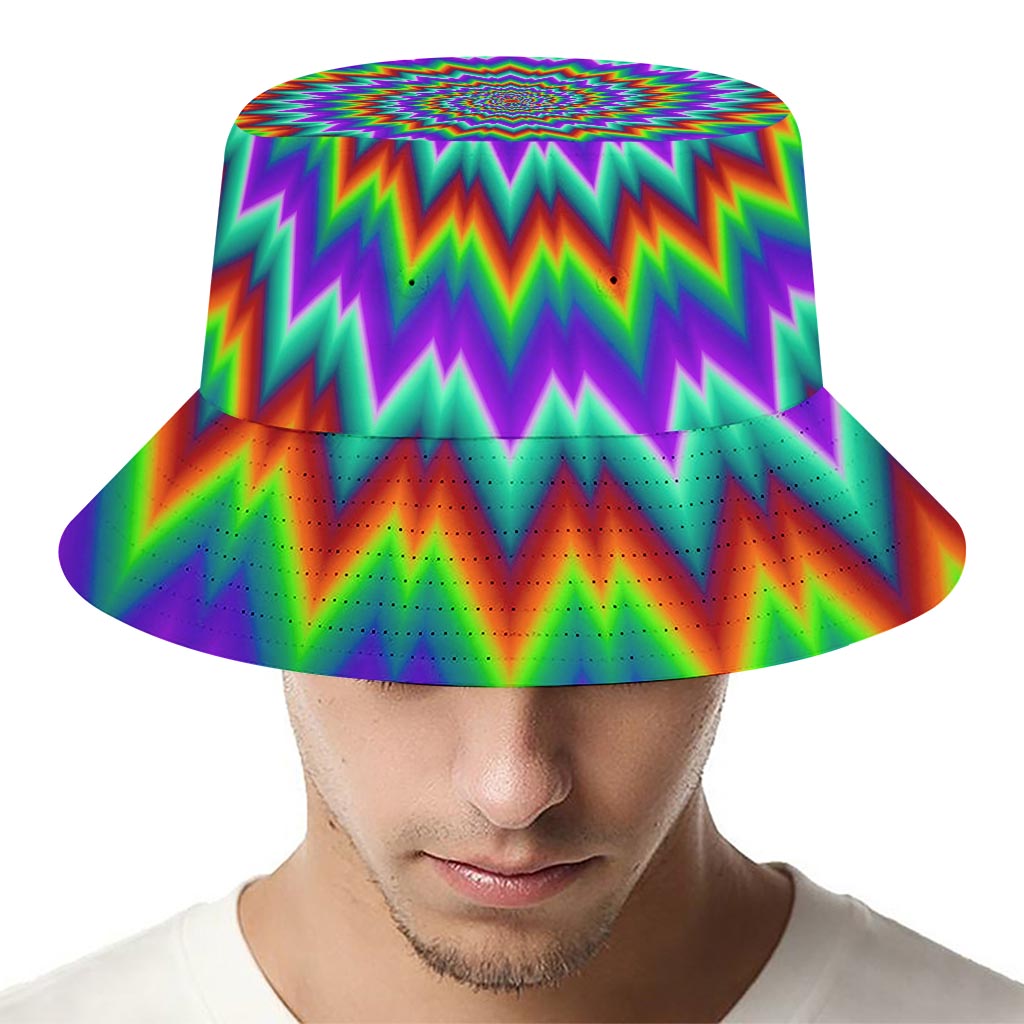Psychedelic Spiral Optical Illusion Bucket Hat