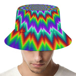 Psychedelic Spiral Optical Illusion Bucket Hat