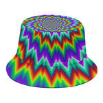 Psychedelic Spiral Optical Illusion Bucket Hat