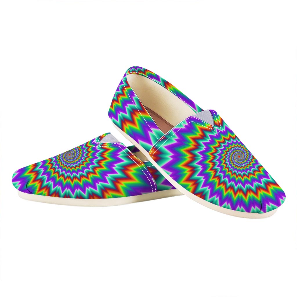 Psychedelic Spiral Optical Illusion Casual Shoes