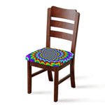 Psychedelic Spiral Optical Illusion Chair Cushion Cover