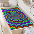 Psychedelic Spiral Optical Illusion Changing Pad Cover