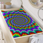 Psychedelic Spiral Optical Illusion Changing Pad Cover