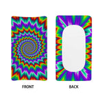 Psychedelic Spiral Optical Illusion Changing Pad Cover