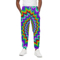 Psychedelic Spiral Optical Illusion Cotton Sweatpants