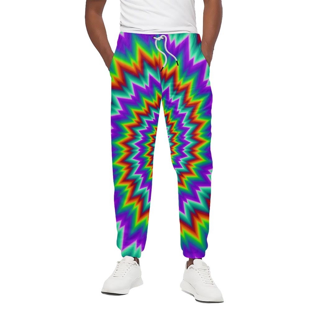 Psychedelic Spiral Optical Illusion Cotton Pants