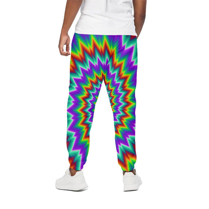 Psychedelic Spiral Optical Illusion Cotton Pants