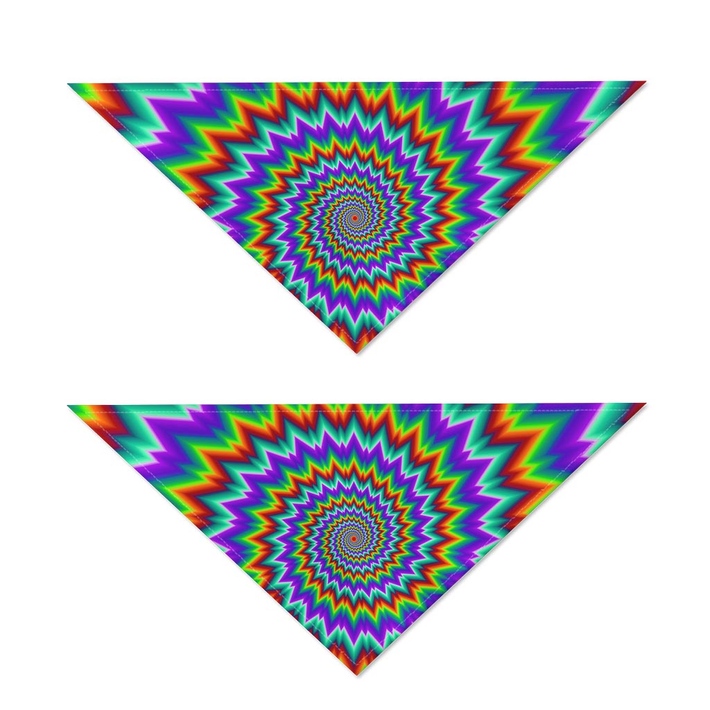 Psychedelic Spiral Optical Illusion Dog Bandana