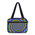 Psychedelic Spiral Optical Illusion Double Strap Bible Bag
