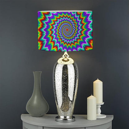 Psychedelic Spiral Optical Illusion Drum Lamp Shade