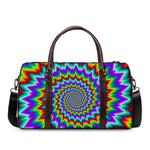 Psychedelic Spiral Optical Illusion Duffle Bag