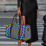 Psychedelic Spiral Optical Illusion Duffle Bag
