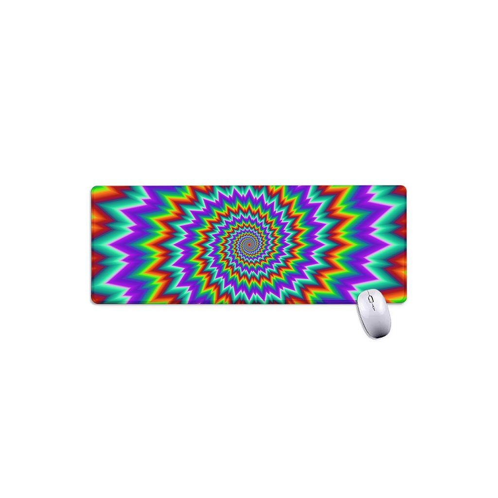 Psychedelic Spiral Optical Illusion Extended Mouse Pad