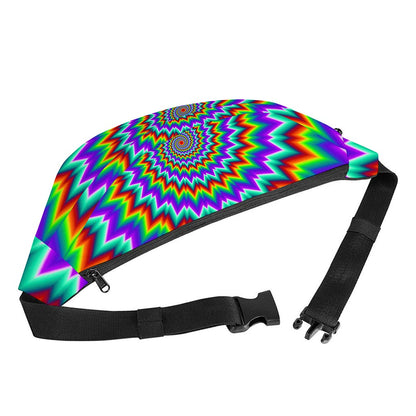 Psychedelic Spiral Optical Illusion Fanny Pack