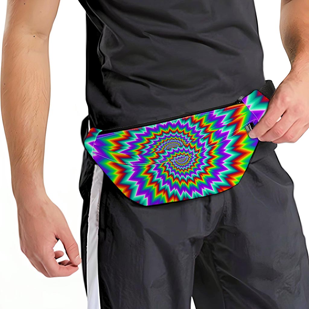 Psychedelic Spiral Optical Illusion Fanny Pack