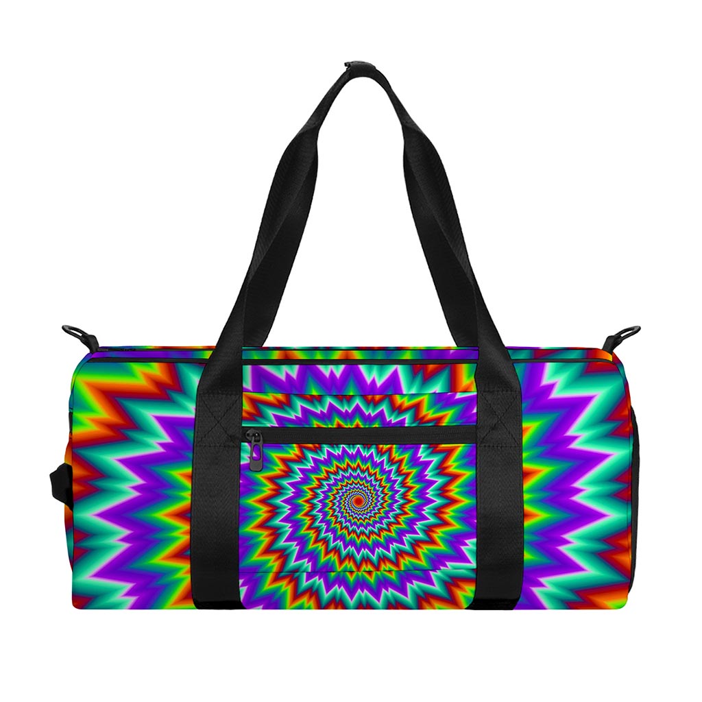 Psychedelic Spiral Optical Illusion Gym Bag
