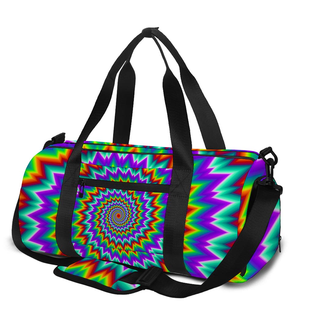 Psychedelic Spiral Optical Illusion Gym Bag