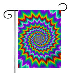 Psychedelic Spiral Optical Illusion House Flag