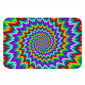 Psychedelic Spiral Optical Illusion Indoor Door Mat